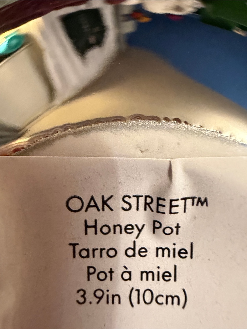 KATE SPADE & LENOX HONEY POT- Silver with bright blue interior. - Picture 12 of 14